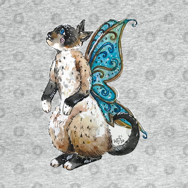 Siamese Cat Fairy by aquabun